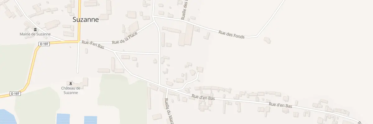 Plan du 5 Rue du Bas à Suzanne