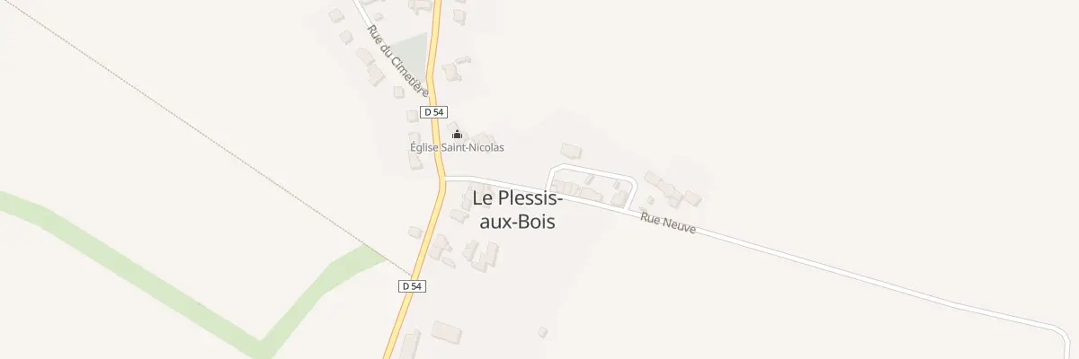 Plan du 2 Rue Neuve au Plessis-aux-Bois