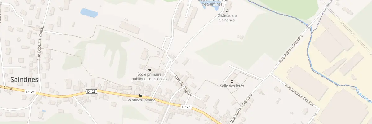 Plan du 96 Rue du Château à Saintines