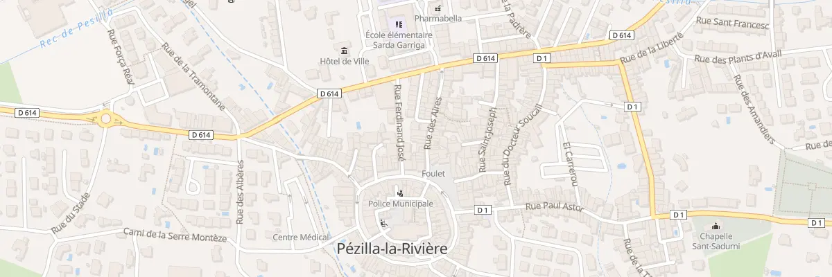 Plan du 13 Rue Ferdinand José à Pézilla-la-Rivière