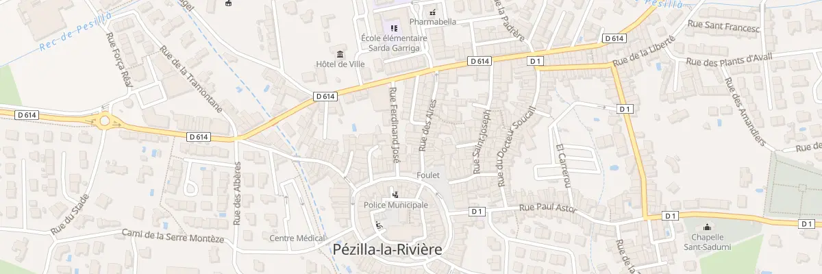 Plan du 22 Rue des Aires à Pézilla-la-Rivière