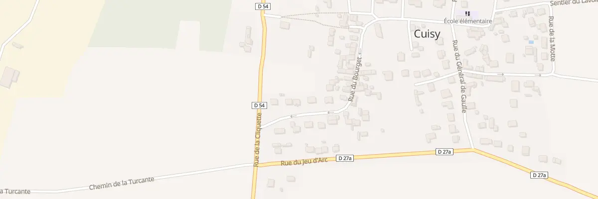 Plan du 28B Rue du Bourget à Cuisy