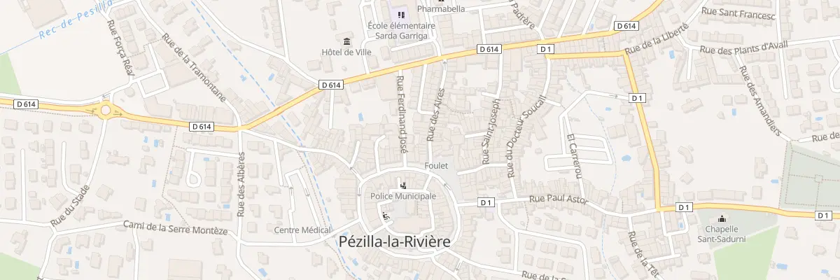 Plan du 28 Rue des Aires à Pézilla-la-Rivière