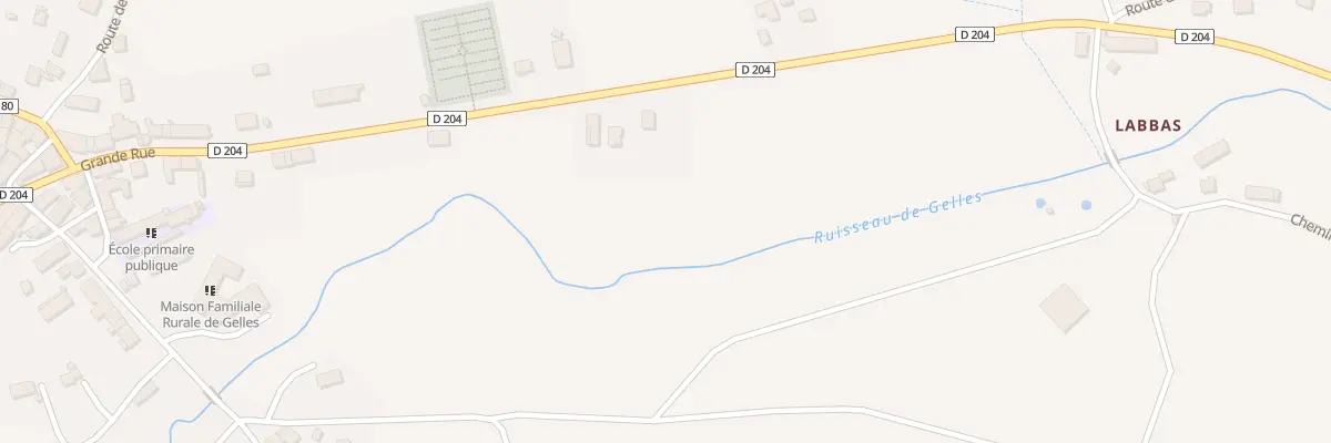 Plan du 5 Grand Rue - Le Bourg à Gelles