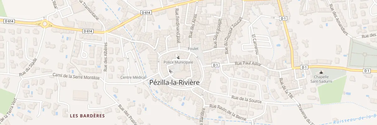 Plan du 2 Rue Pau Berga à Pézilla-la-Rivière