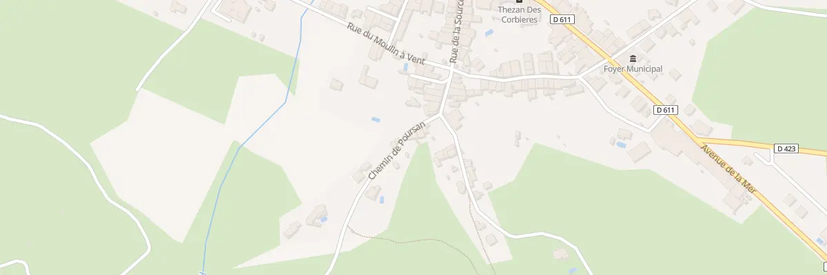 Plan du 3 Che de Poursan à Thézan-des-Corbières