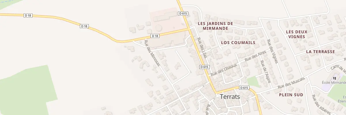 Plan du 4T Rue des Mimosas à Terrats