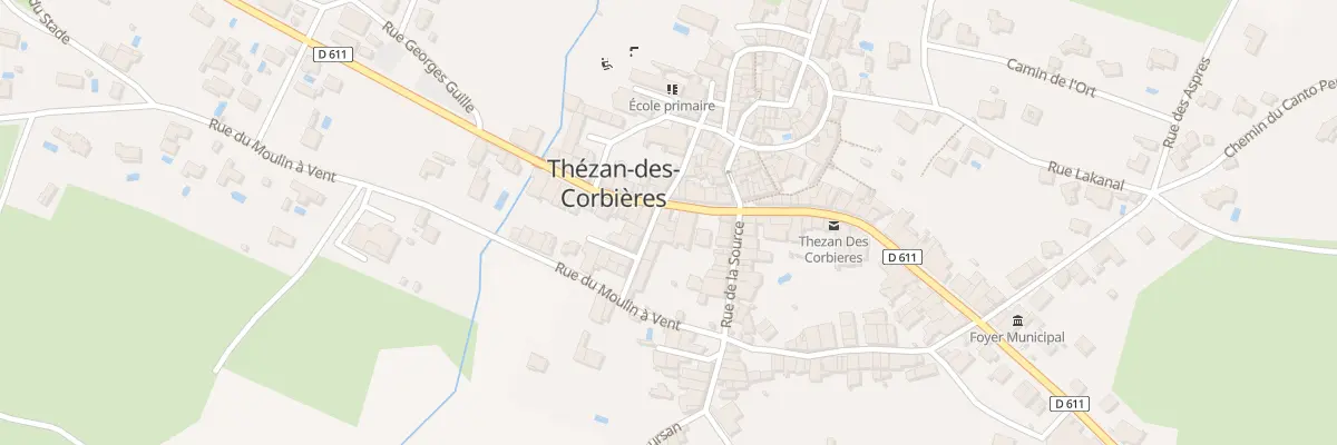 Plan du 7 Av de la Gare à Thézan-des-Corbières