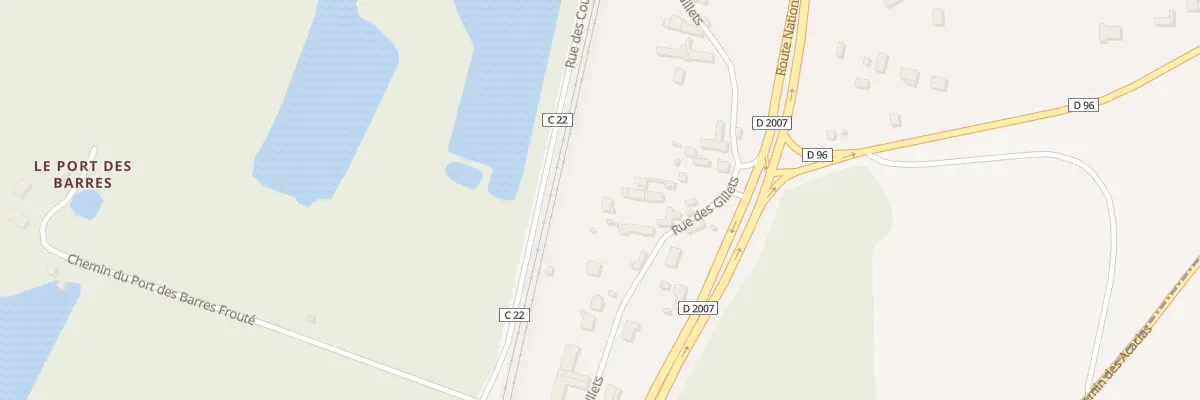 Plan du 5441 Rue des Gillets à Fontenay-sur-Loing
