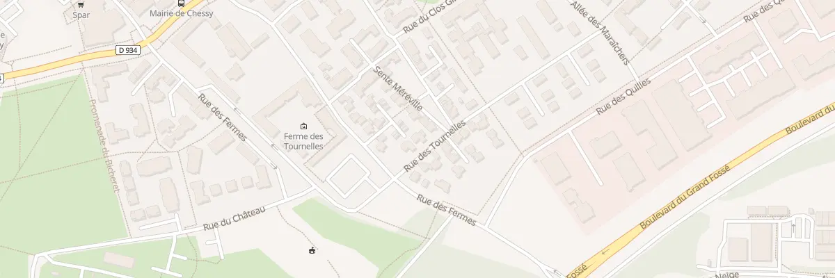 Plan du 3 Rue des Tournelles à Chessy
