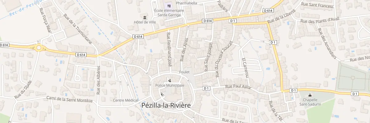 Plan du 45 Rue des Aires à Pézilla-la-Rivière