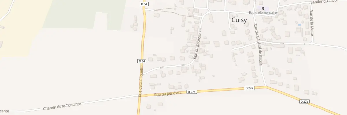 Plan du 28 Rue du Bourget à Cuisy