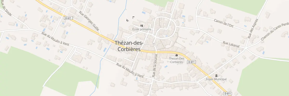 Plan du 2B Av de la Gare à Thézan-des-Corbières