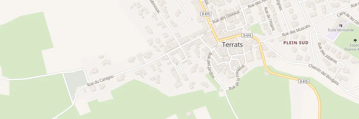 Plan du 12 Rue des Ecoles à Terrats