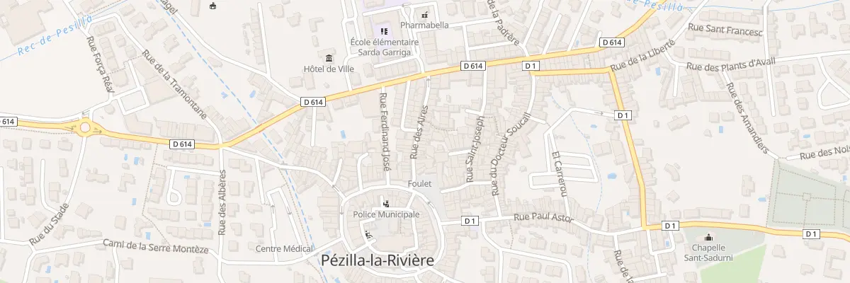 Plan du 33 Rue des Aires à Pézilla-la-Rivière