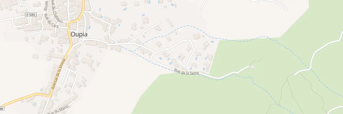 Plan du 5236F Rue de la Serre à Oupia