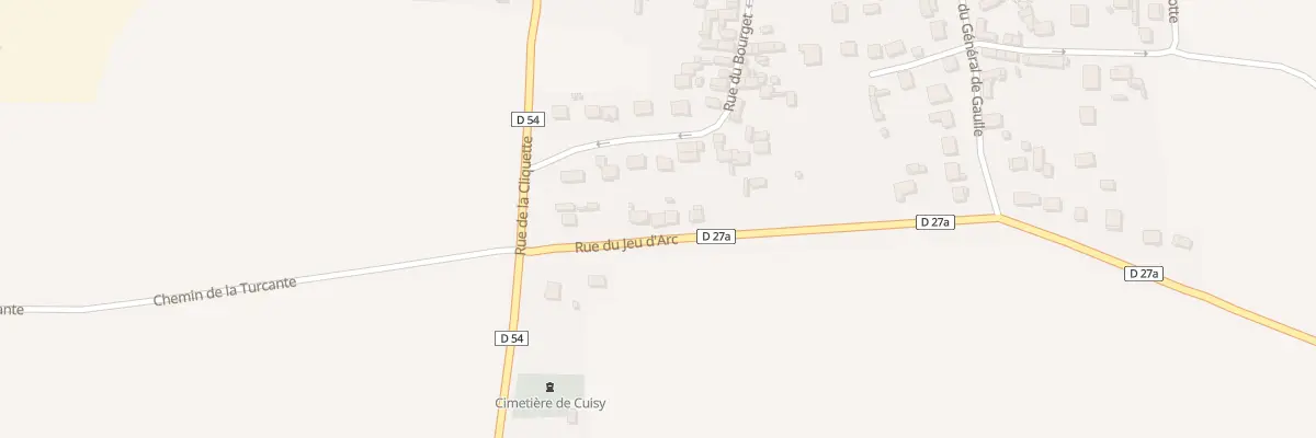 Plan du 8 Rue du Jeu d’Arc à Cuisy
