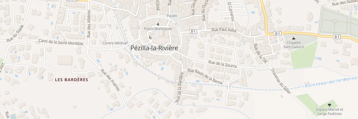 Plan du 5 Rue de la Bardère à Pézilla-la-Rivière