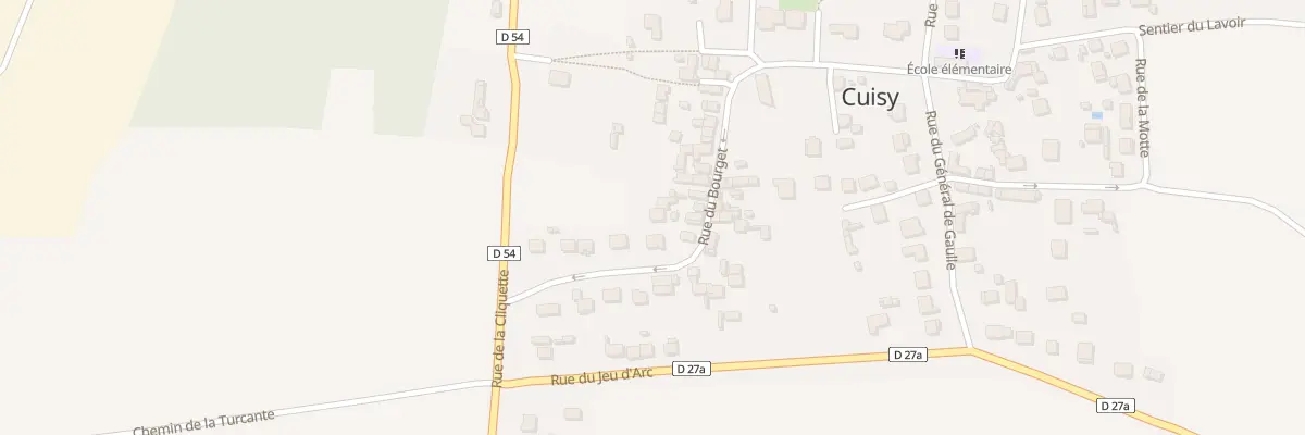 Plan du 24T Rue du Bourget à Cuisy