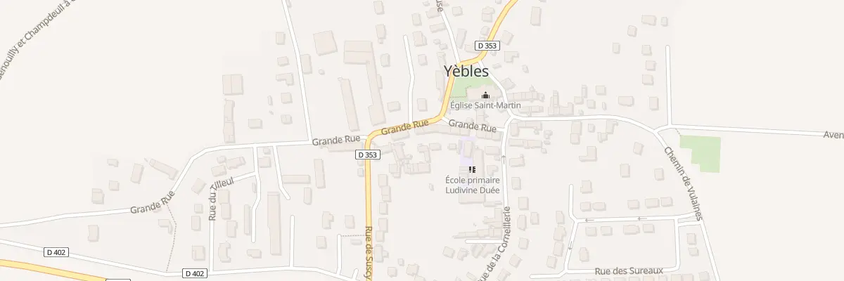 Plan du 13 Rue Grande à Yèbles