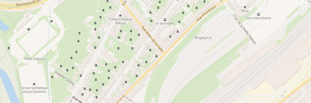 Plan du 72 Rue Adam de la Halle à Arras