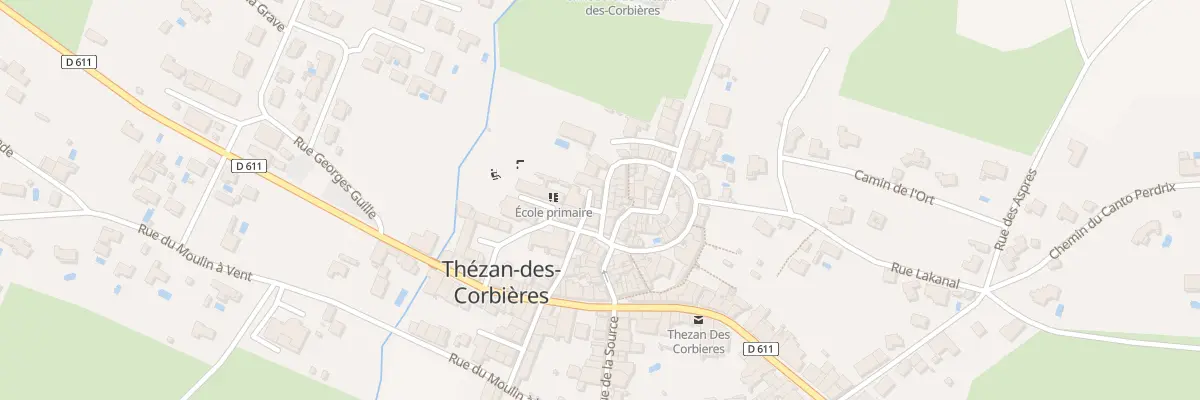 Plan du 1 Rue Auguste Montagné à Thézan-des-Corbières