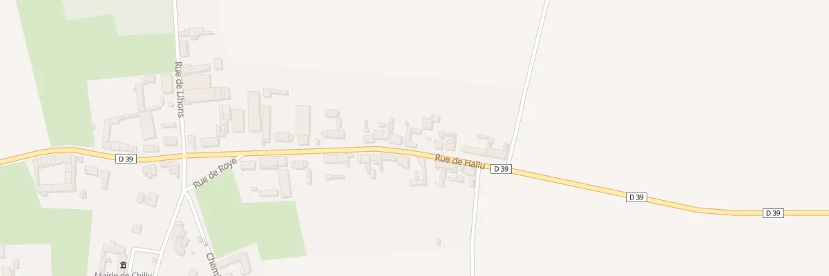 Plan du 13 Rue d’Hallu à Chilly