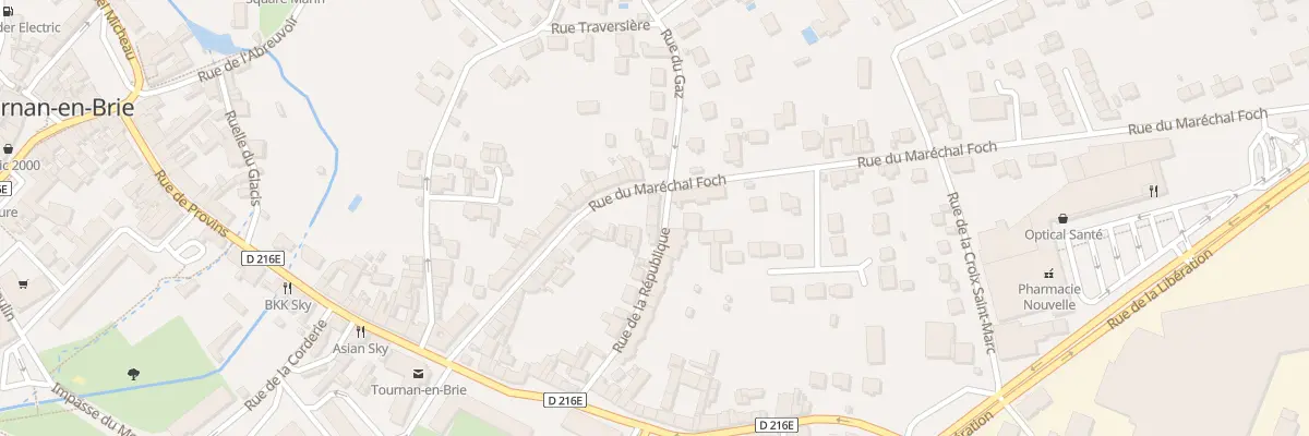 Plan du 36 Rue du Mal Foch à Tournan-en-Brie