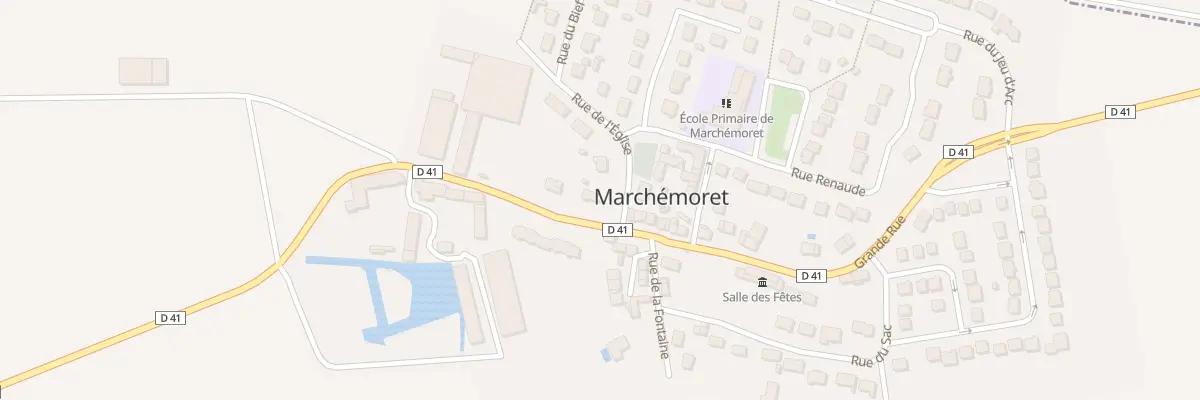 Plan du 1 Rue de l’Eglise à Marchémoret