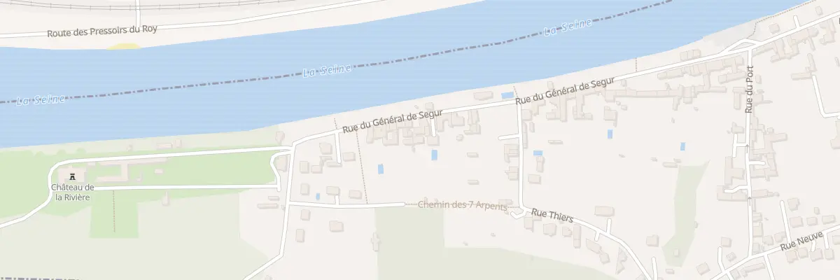 Plan du 153B Rue du Gen de Segur à Thomery