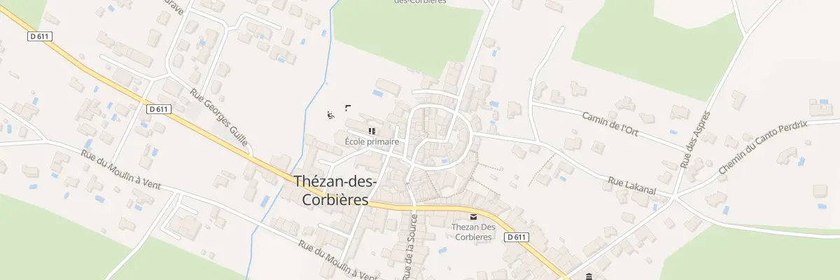 Plan du 3 Rue de l’Ancienne Eglise à Thézan-des-Corbières