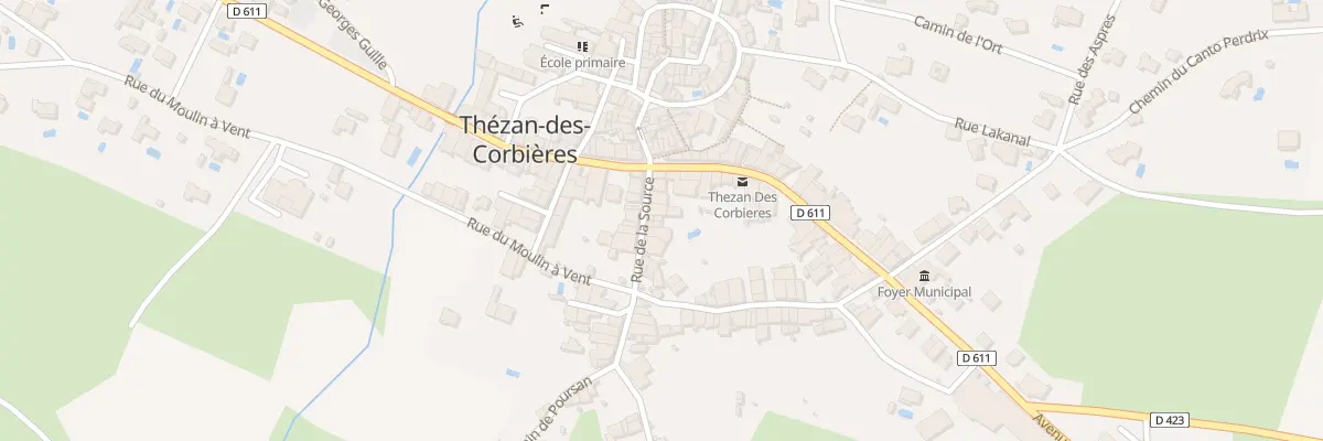 Plan du 7 Rue de la Source à Thézan-des-Corbières