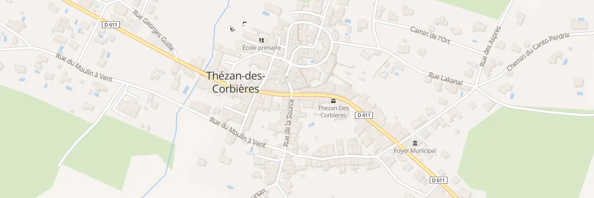 Plan du 2 Av de la Mer à Thézan-des-Corbières