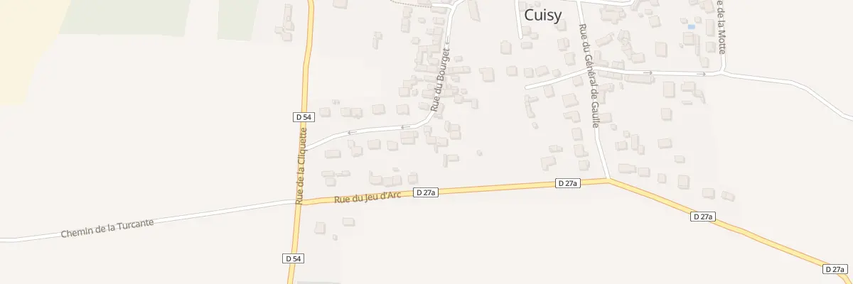 Plan du 27 Rue du Bourget à Cuisy