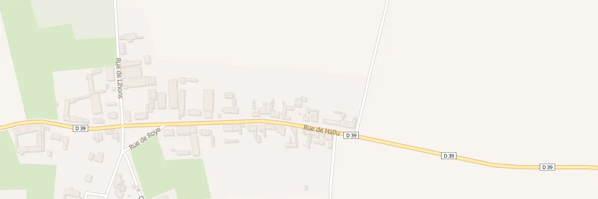 Plan du 15 Rue d’Hallu à Chilly