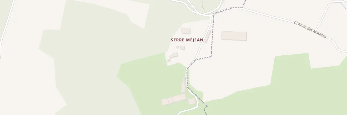 Plan du 6105F Serre Mejean à Olonzac