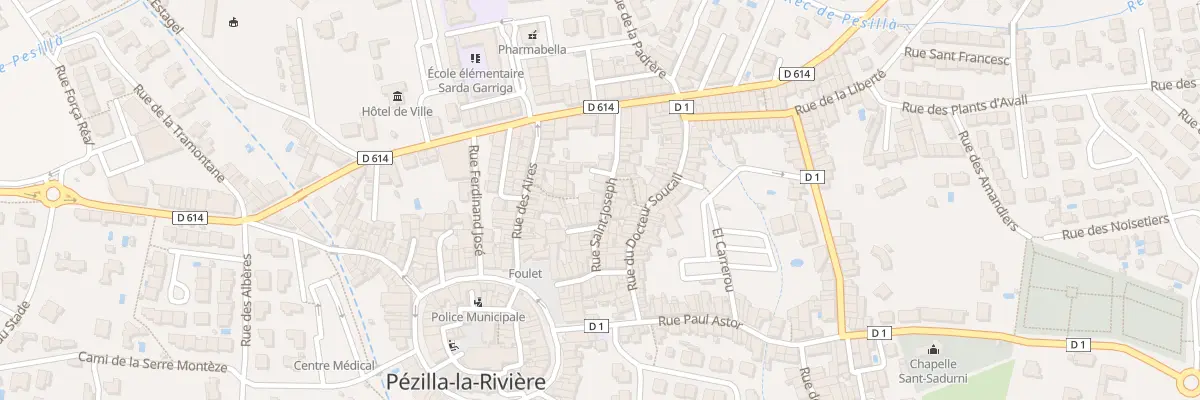 Plan du 12 Rue St Joseph à Pézilla-la-Rivière