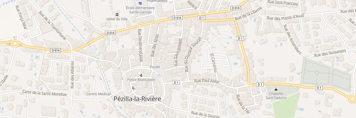 Plan du 43 Rue St Joseph à Pézilla-la-Rivière