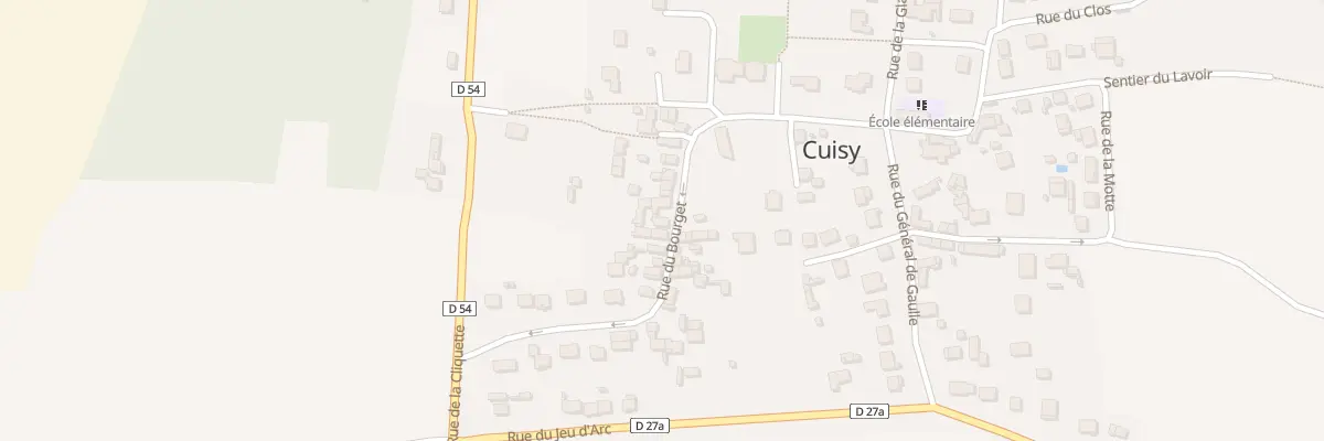 Plan du 16 Rue du Bourget à Cuisy