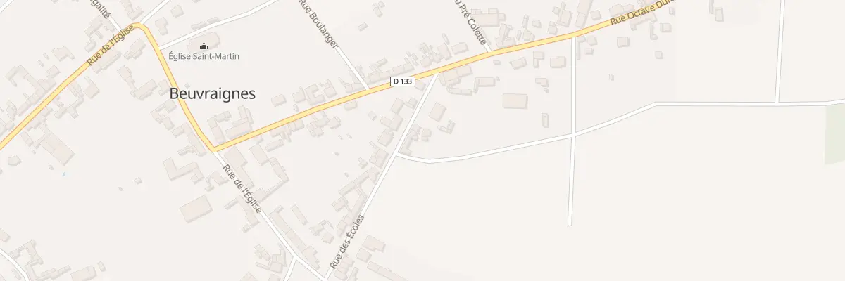 Plan du 22 Rue des Ecoles à Beuvraignes