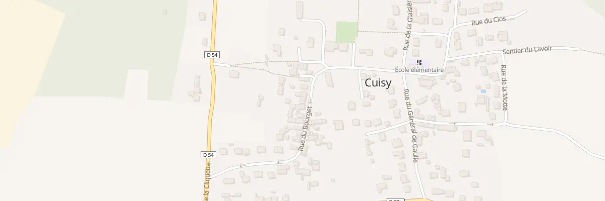 Plan du 12 Rue du Bourget à Cuisy