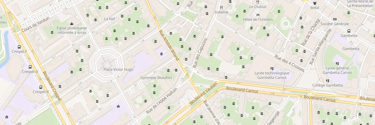 Plan du 2 Rue Aristide Briand à Arras