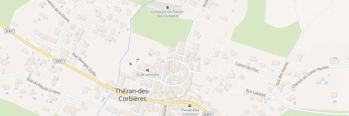 Plan du 11 Rue Auguste Montagné à Thézan-des-Corbières