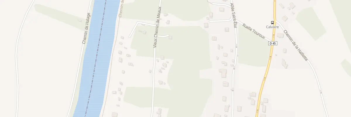 Plan du 38 Vche Vieux Chem de Meaux à Chalifert