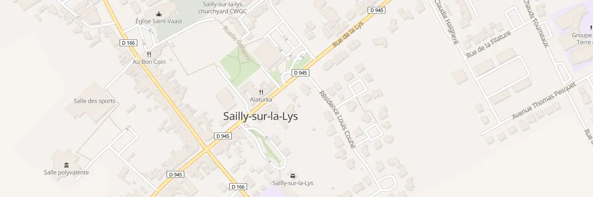 Plan du 1158 Rue de la Lys à Sailly-sur-la-Lys