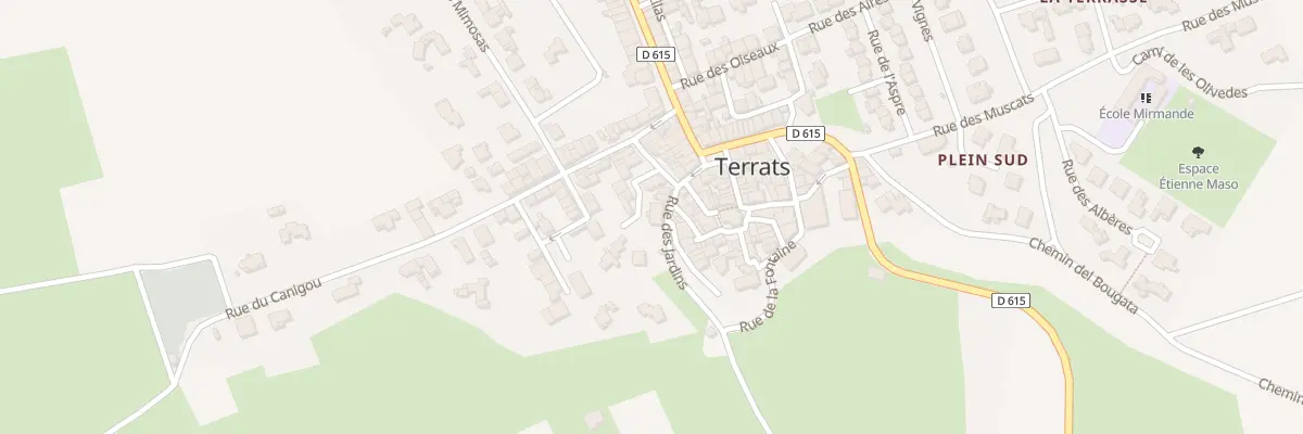 Plan du 12 Rue des Jardins à Terrats