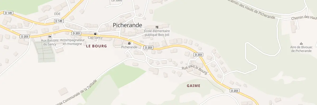 Plan du 5030 Picherande à Picherande