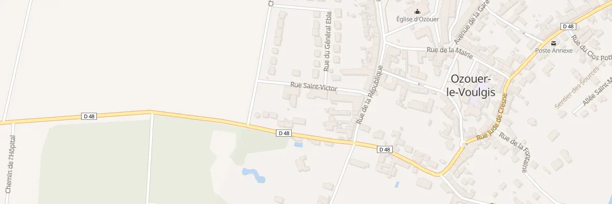 Plan du 13 Rue Saint Victor à Ozouer-le-Voulgis