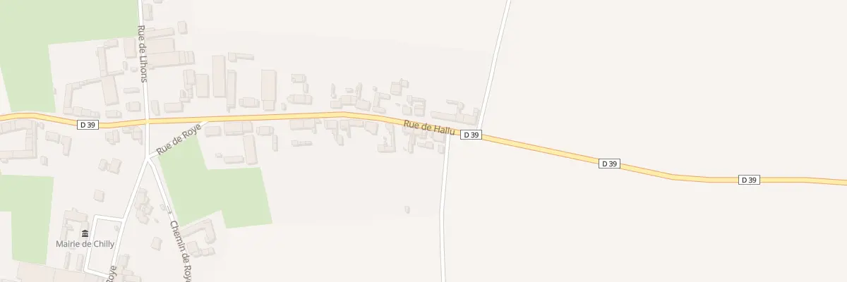 Plan du 20 Rue d’Hallu à Chilly