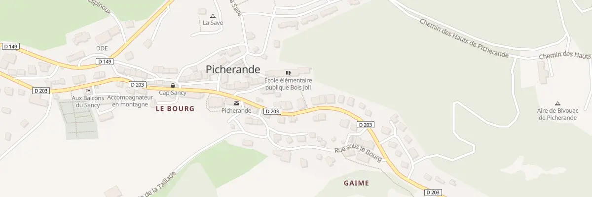 Plan du 5024 Picherande à Picherande